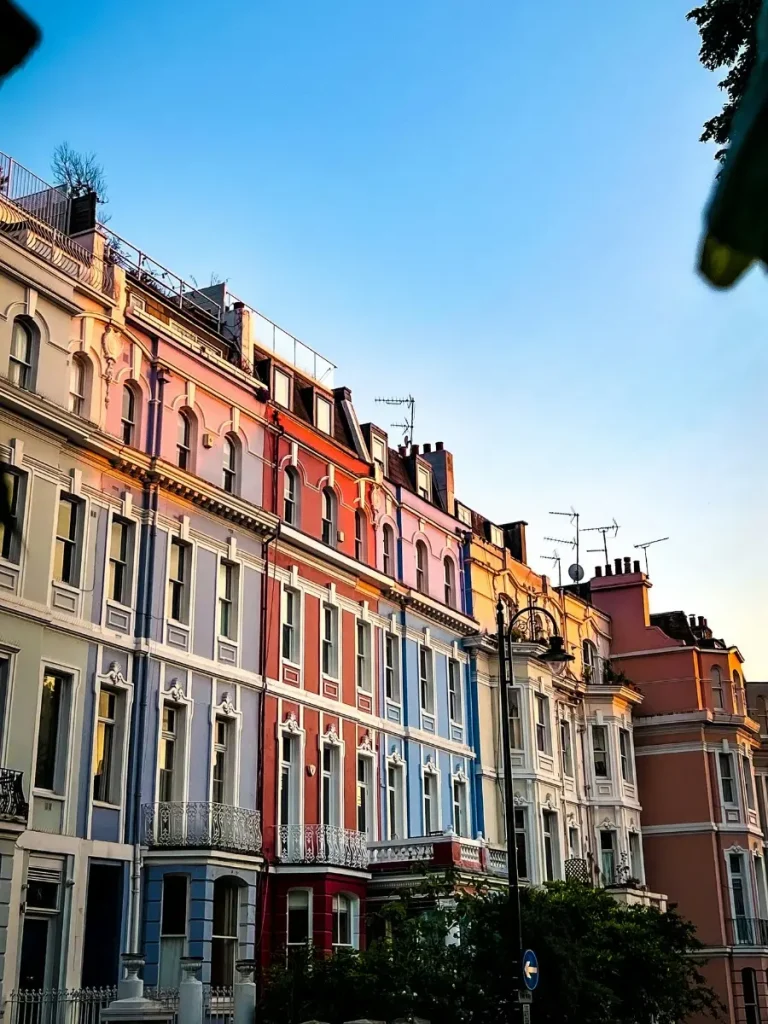 colourful streets of notting hill london